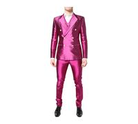 Dolce & Gabbana - Abito Rosa HighShine a Doppio Petto - - Suits - Uomo - Rosa - S