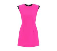 Dolce & Gabbana - Abito Rosa in Seta con Spalline a Contrasto - - Dresses - Donna - Rosa - S