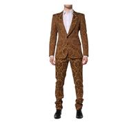 Dolce & Gabbana - Abito Sicilia in Jacquard Floreale Marrone - - Suits - Uomo - Marrone - M