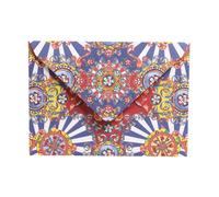 Dolce & Gabbana, ,Bags ,Donna ,Multicolore ,ONE SIZE Carretto Siciliano Envelope Post Card Holder