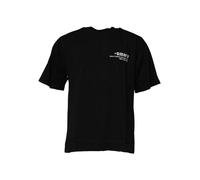 Dolce & Gabbana Black Amore Leopard Cotton Crew Neck T-shirt - IT46 | S