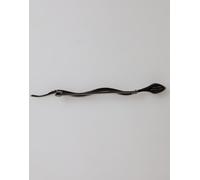 Dolce & Gabbana Black Brass Crystal Spilla Serpente Mens Brooch Pin