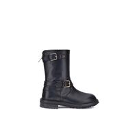 Dolce & Gabbana Black Calf Leather Bos Taurus Lace-Up Boots - EU42/US9