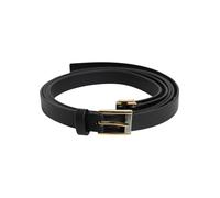 Dolce & Gabbana Black Classic Gold Metal Logo Buckle Belt - 100 cm / 40 Inches