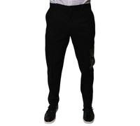 Dolce & Gabbana Black Cotton Men Cargo Casual Pants - IT48 | M