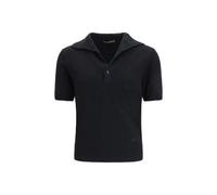 Dolce & Gabbana Black Cotton Polo Shirt - IT52 | XL
