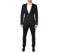 Dolce & Gabbana Black Cotton Single Breasted 2 Piece Suit - IT50 | L