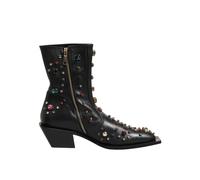 Dolce & Gabbana Black Crystal Embellished Men Short Boots Shoes - EU 40 | US 7
