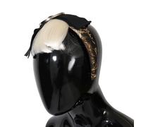 Dolce & Gabbana Black Crystal White Diadem Headband