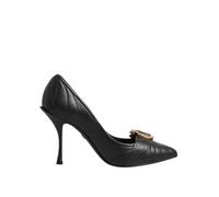 Dolce & Gabbana Black Devotion Leather Heels Pumps Shoes - EU35/US4.5