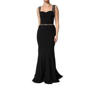 Dolce & Gabbana Black Embellished Sheath MermaidGown Dress - IT42|M