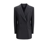 Dolce & Gabbana Black Fleece Wool Blazer - IT42 | L