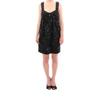 Dolce & Gabbana Black floral crystal embedded dress - IT40|S
