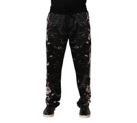 Dolce & Gabbana Black Floral Straight-Leg Chino Trouser Pants - IT54 | XL