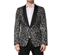 Dolce & Gabbana Black Jazz Club Silk Single Breasted Blazer - IT46 | S