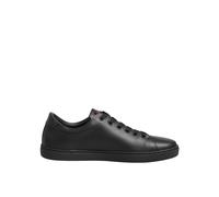 Dolce & Gabbana Black Leather Crystal Heart Low Top Sneakers Shoes - EU35/US4.5