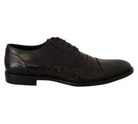 Dolce & Gabbana Black Leather Exotic Skins Formal Shoes - EU39/US6