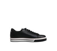 Dolce & Gabbana Black Leather Low Top Men Sneakers Shoes - EU40/US7