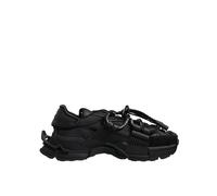 Dolce & Gabbana Black Low Top Space Lace Up Sneakers Shoes - EU39/US6