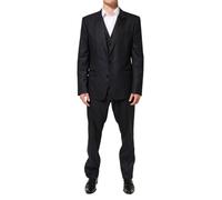 Dolce & Gabbana Black MARTINI 2 Buttons Suit 3 Piece Suit - IT54 | XL