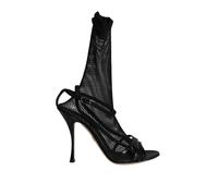 Dolce & Gabbana Black Mesh Stiletto Heels Sandals Shoes - EU40.5/US10