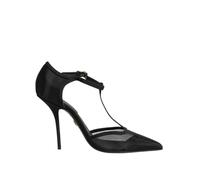 Dolce & Gabbana Black Mesh T-strap Stiletto High Heels Shoes - EU36.5/US6