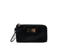 Dolce & Gabbana Black Nylon Logo Plaque Keyring Pouch Clutch Bags