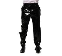 Dolce & Gabbana Black Nylon Straight Men Pants - IT48 | M