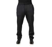 Dolce & Gabbana Black Polyester Skinny Jogger Trouser Pants - IT50 | L