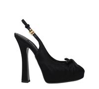 Dolce & Gabbana Black Satin High Heel Pumps - EU38/US8