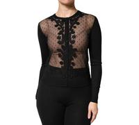 Dolce & Gabbana Black Sheer Button Down Cardigan Sweater - IT36|XXS
