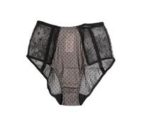 Dolce & Gabbana Black Sheer Polka Dot Lace High Waist Underwear - IT2 | S