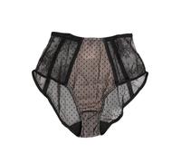 Dolce & Gabbana Black Sheer Polka Dot Lace High Waist Underwear - IT2 | S