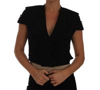 Dolce & Gabbana Black Short Croped Blazer Jacket - IT38|XS
