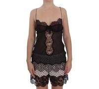 Dolce & Gabbana Black Silk Lace Babydoll Lingerie Top - IT3 | M