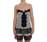 Dolce & Gabbana Black Silk Lace Babydoll Lingerie Top - IT4 | L
