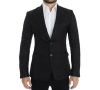 Dolce & Gabbana Black silk slim fit blazer - IT48 | M