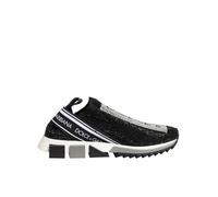 Dolce & Gabbana Black Silver Slip On Sorrento Sneakers Shoes - EU36.5/US6