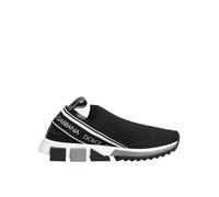 Dolce & Gabbana Black Slip On Sorrento Low Top Sneakers Shoes - EU37/US6.5