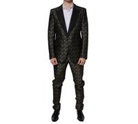 Dolce & Gabbana Black Stars Jacquard SICILIA 2 Piece Suit - IT52 | XL