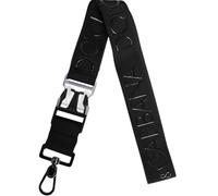 Dolce & Gabbana Black Stretch Polyester Rubberised DG Logo Keychain