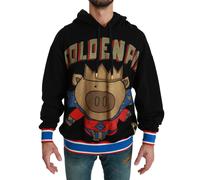 Dolce & Gabbana Black Sweater Pig of the Year Hooded - IT44 | XS