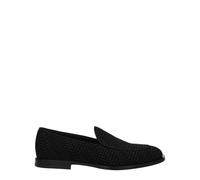 Dolce & Gabbana Black Velvet Slip-On Loafers - EU41.5/US8.5