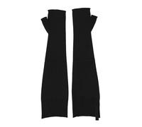 Dolce & Gabbana Black Virgin Wool Knitted Fingerless Men Gloves