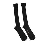 Dolce & Gabbana Black Viscose Logo Over The Calf Socks - XL