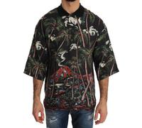 Dolce & Gabbana Black Volcano Sicily Short Sleeve T-Shirt - IT50 | L