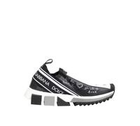 Dolce & Gabbana Black White Sorrento Low Top Sneakers Shoes - EU36/US5.5