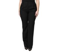 Dolce & Gabbana Black Wool High Waist Boot Cut Dress Pants - IT40|S