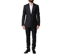 Dolce & Gabbana Black Wool Single Breasted Men 2 Piece Suit - IT46 | S