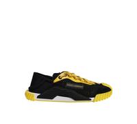 Dolce & Gabbana Black Yellow Low Top NS1 Sneakers Shoes - EU41/US8